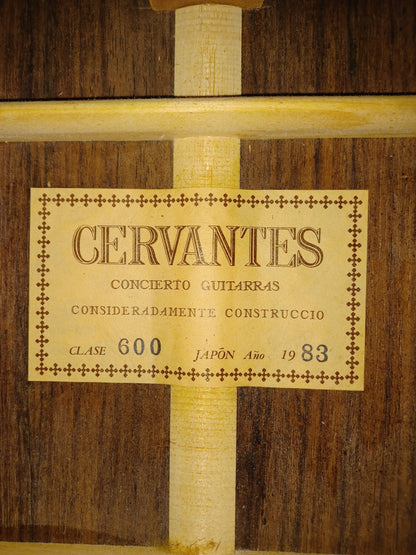 Cervantes Clase 600 Handmade Concert Classical Guitar Japan 1983