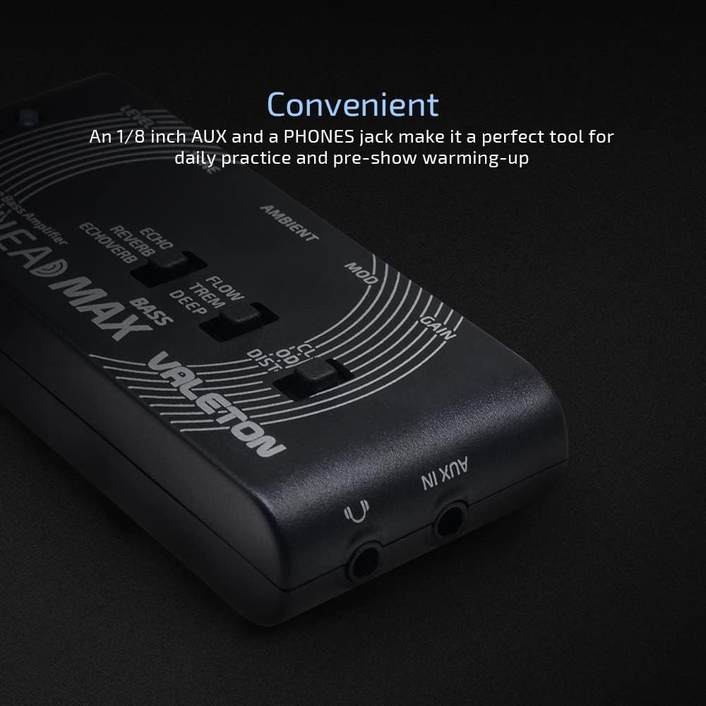 Valeton Rushead Max RH-100 USB Chargable Portable Pocket Guitar Headphone Amp