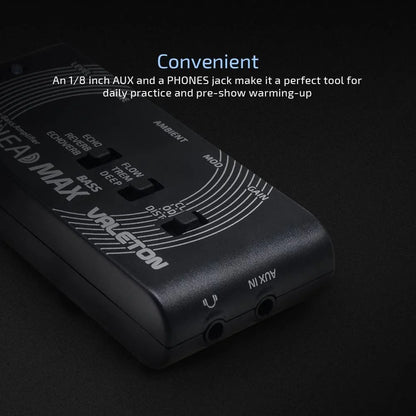 Valeton RUSHEAD Max Bass USB Chargable Portable Pocket Bass Headphone Amp