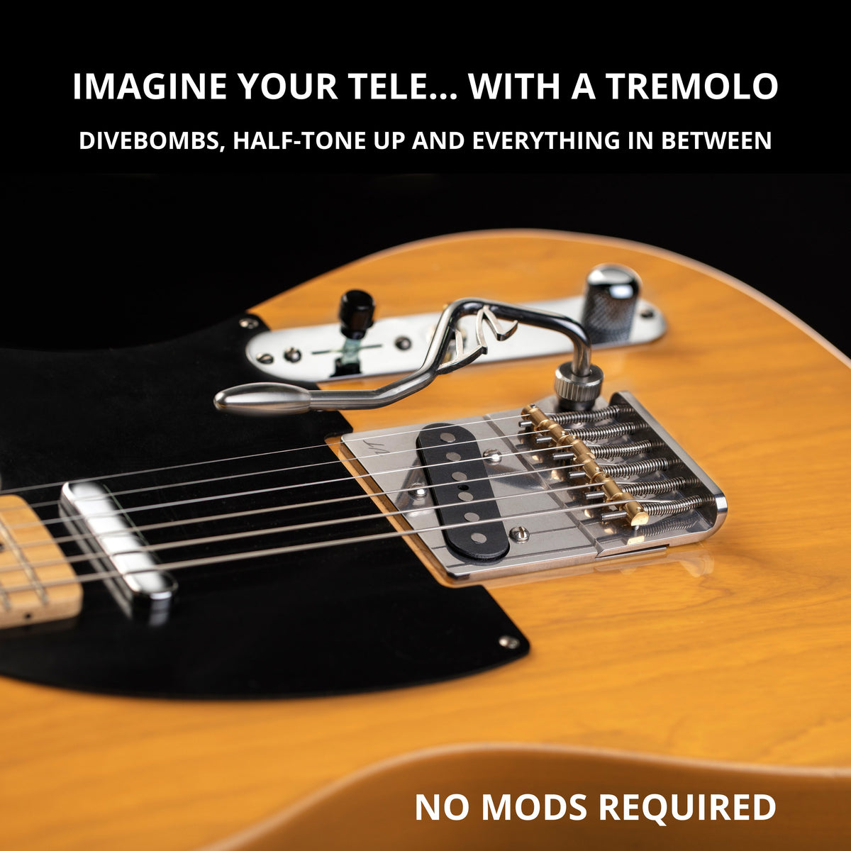 Vega-Trem VT2ND Teletrem Modern Telecaster Guitar Tremolo Bridge (Open Box)