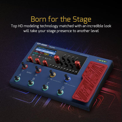 Valeton GP-200X Guitar Multi-Effects Processor HD Amp Modeling, IR Cabinet Simulation, USB Audio Interface
