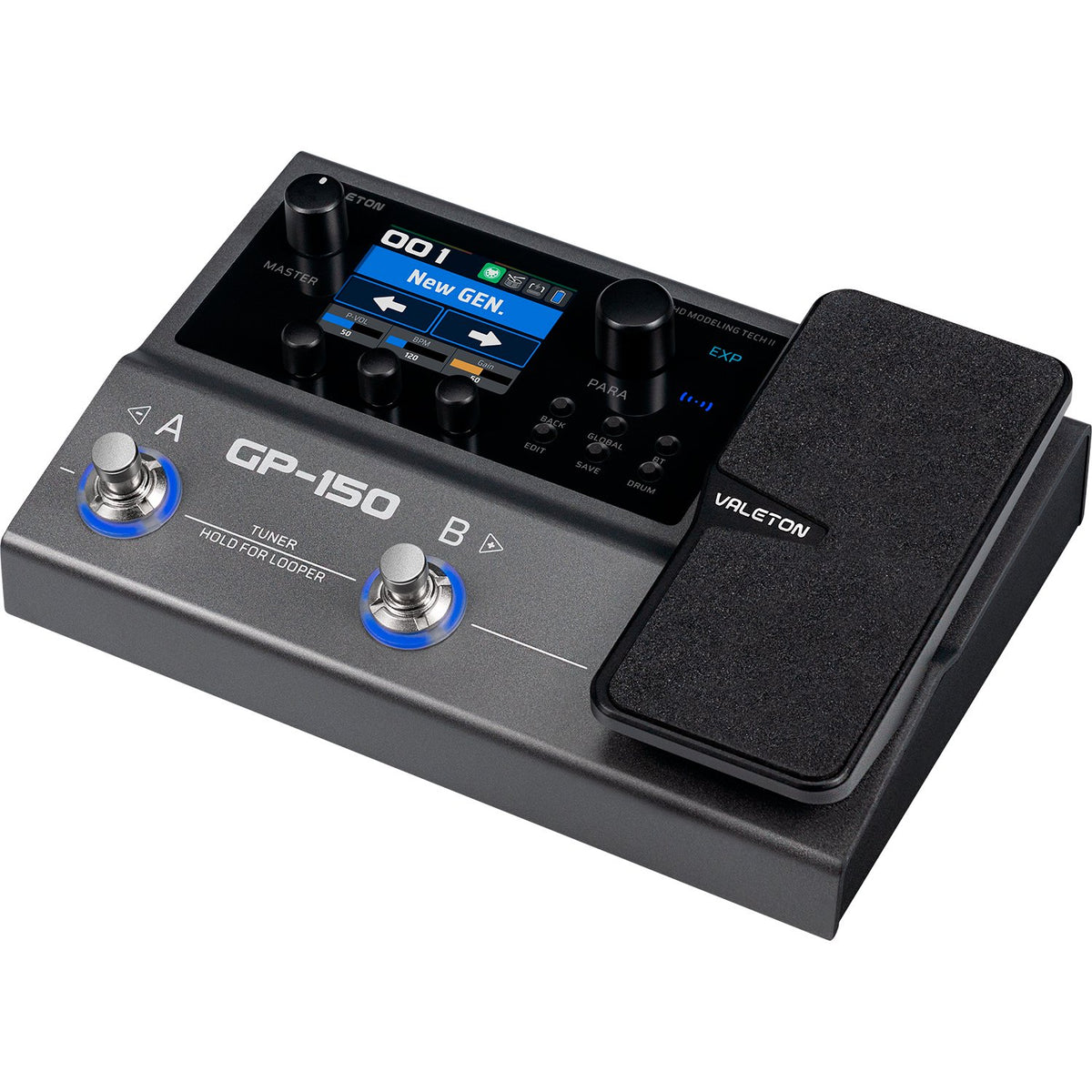 Valeton GP-150 Guitar Multi Effects Processor with Bluetooth and Built-in Battery