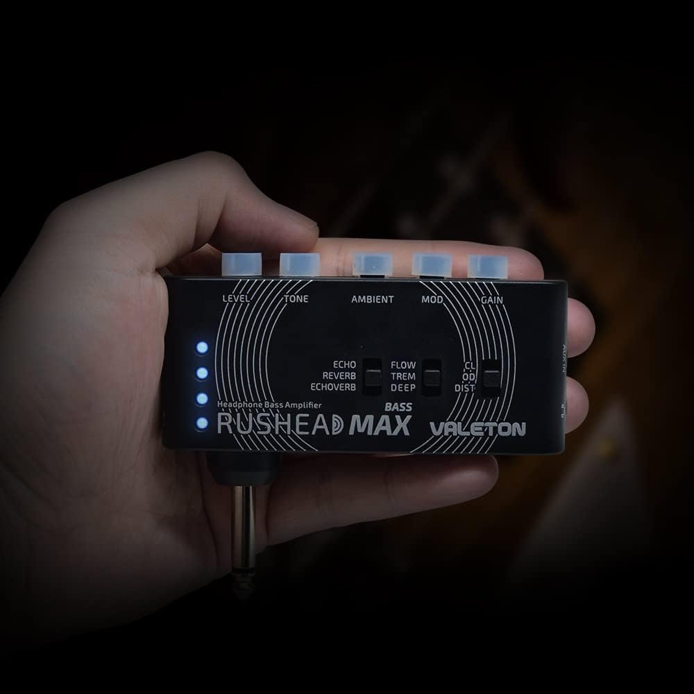 Valeton Rushead Max RH-100 USB Chargable Portable Pocket Guitar Headphone Amp