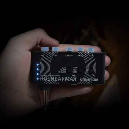 Valeton RUSHEAD Max Bass USB Chargable Portable Pocket Bass Headphone Amp