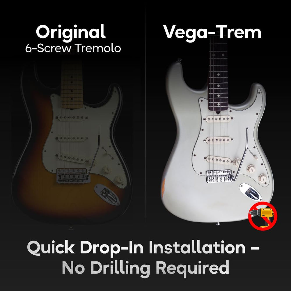 Vega Trem VT1 Special Standard Stratocaster Tremolo Bridge for Strat Glossy (Open Box)