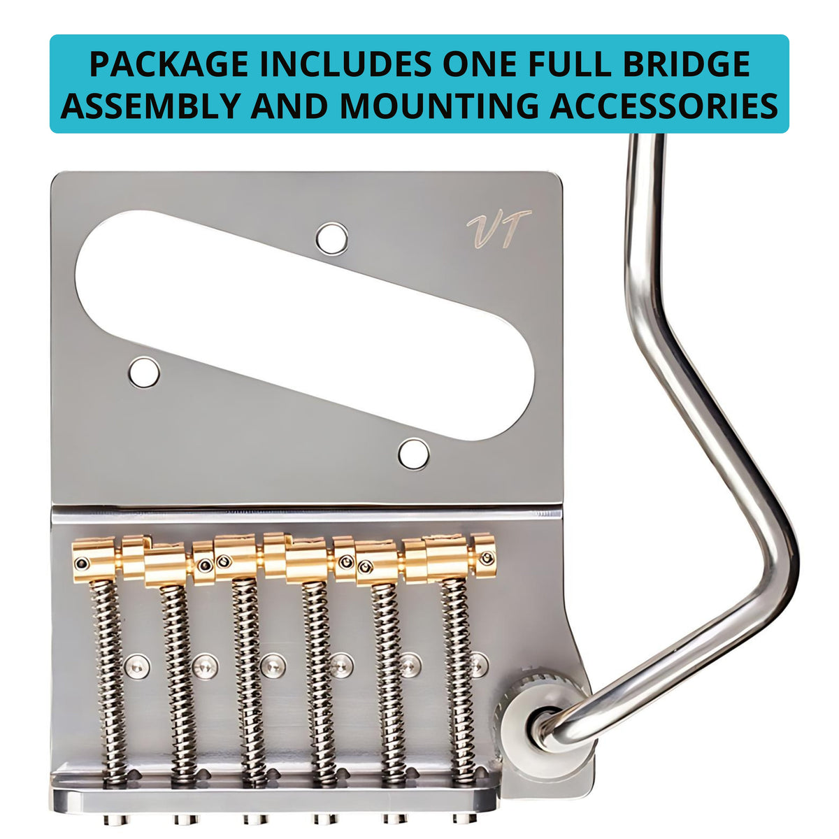 Vega-Trem VT2ND Teletrem Modern Telecaster Guitar Tremolo Bridge (Open Box)