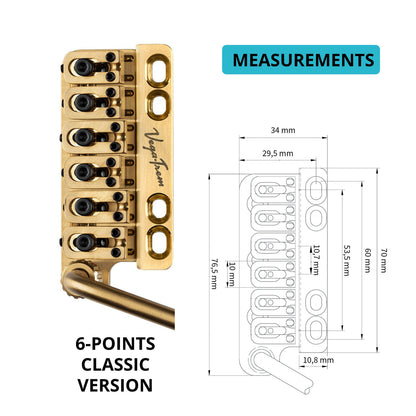 Vega-Trem VT1 Ultra-Trem Standard Stratocaster Guitar Tremolo Bridge For Strat (Open Box)