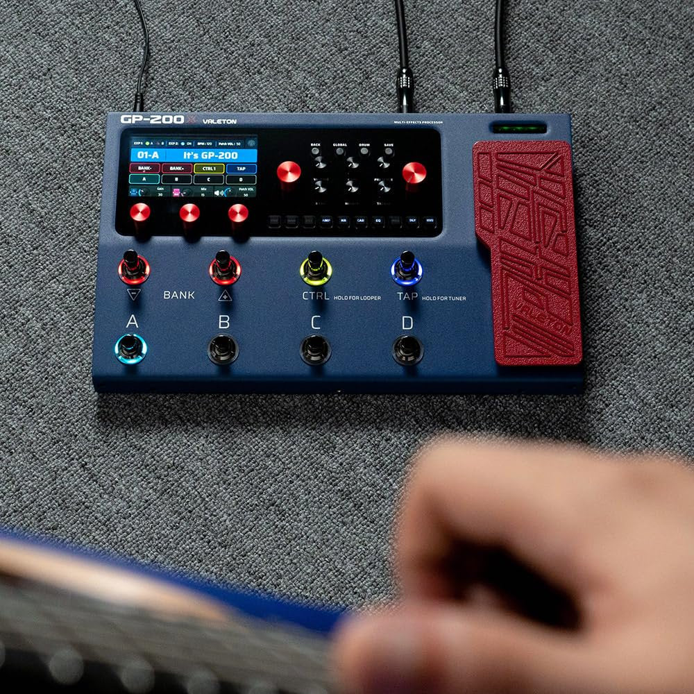 Valeton GP-200X Guitar Multi-Effects Processor HD Amp Modeling, IR Cabinet Simulation, USB Audio Interface