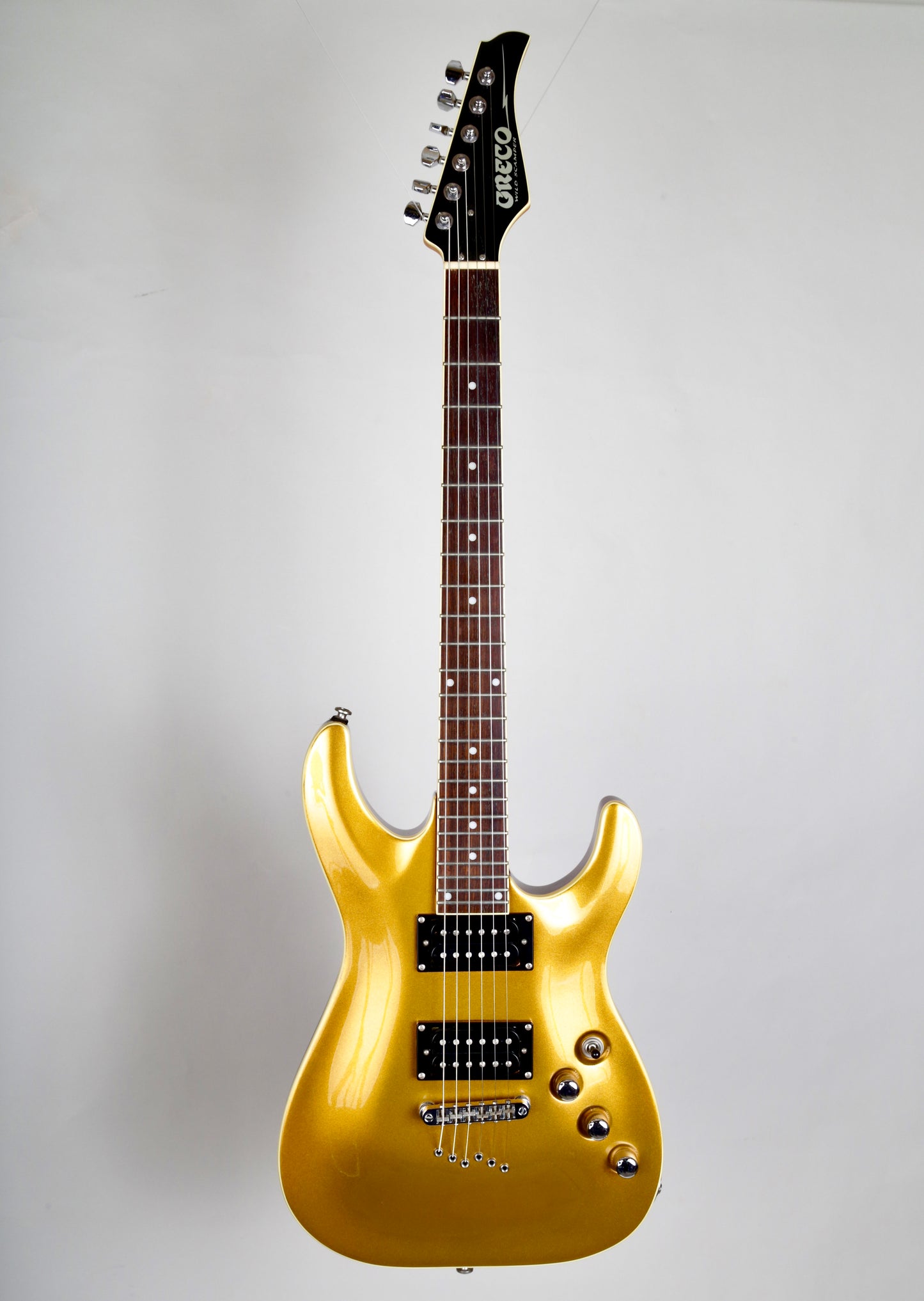 Greco Wild Scamper Electric Guitar - Carved Gold Top 24-fret Superstrat