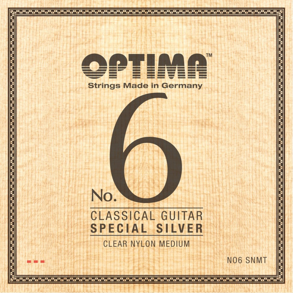 Optima No. 6 Silver Classical Guitar Strings (Medium)