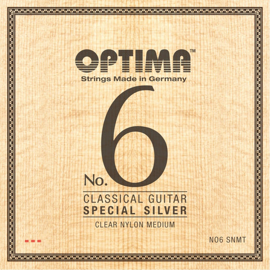 Optima No. 6 Silver Classical Guitar Strings (Medium)