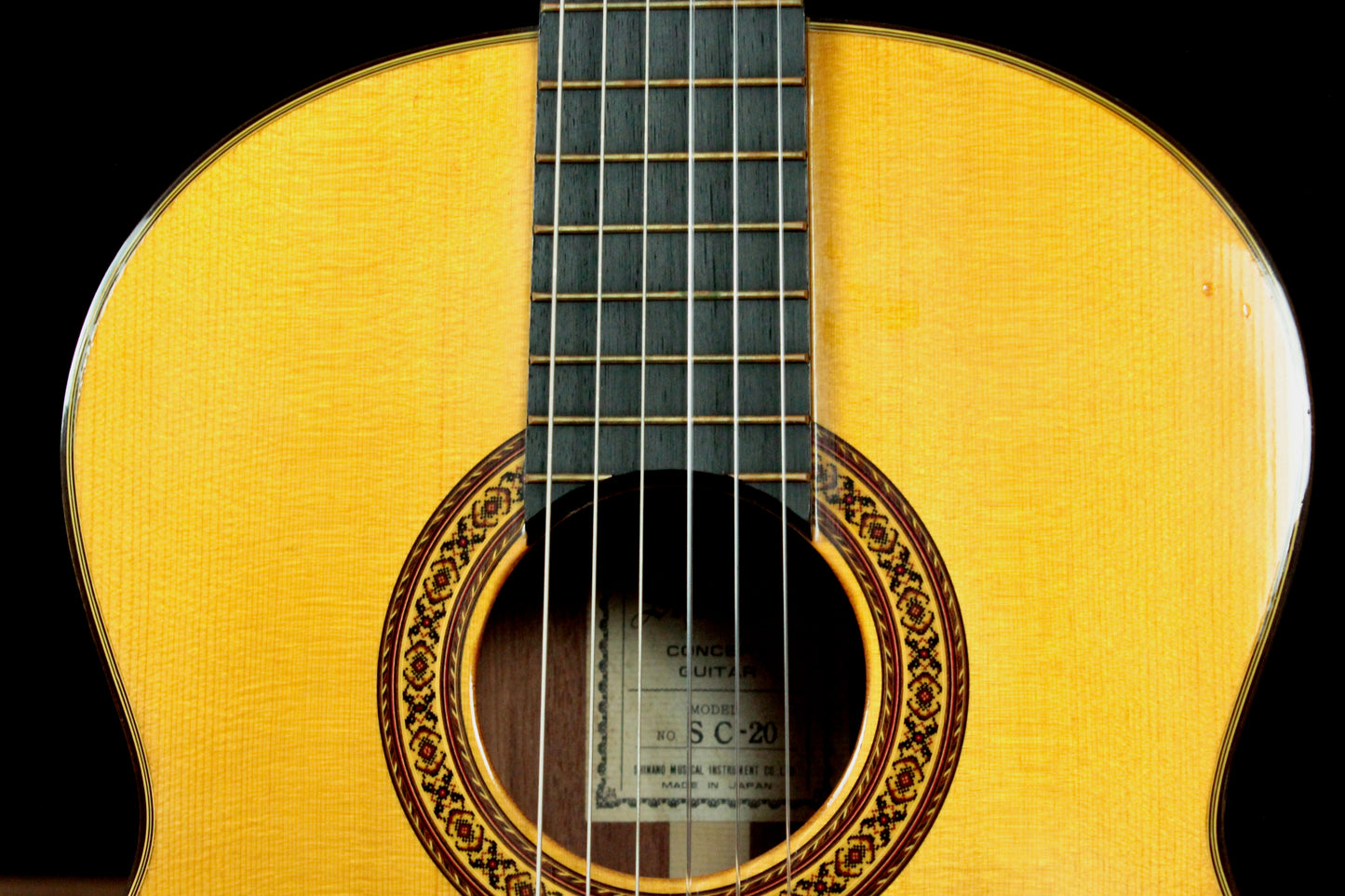 Shinano SC-20 Handmade Concert Classical Guitar 1970s Japan
