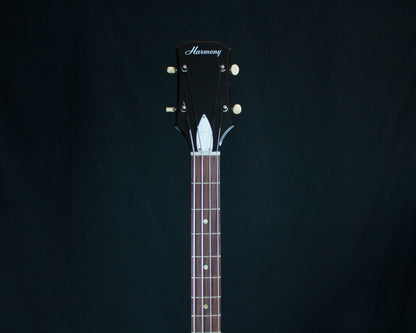 Harmony H22/1 Hollowbody Double Cutaway Bass Sunburst 1970s