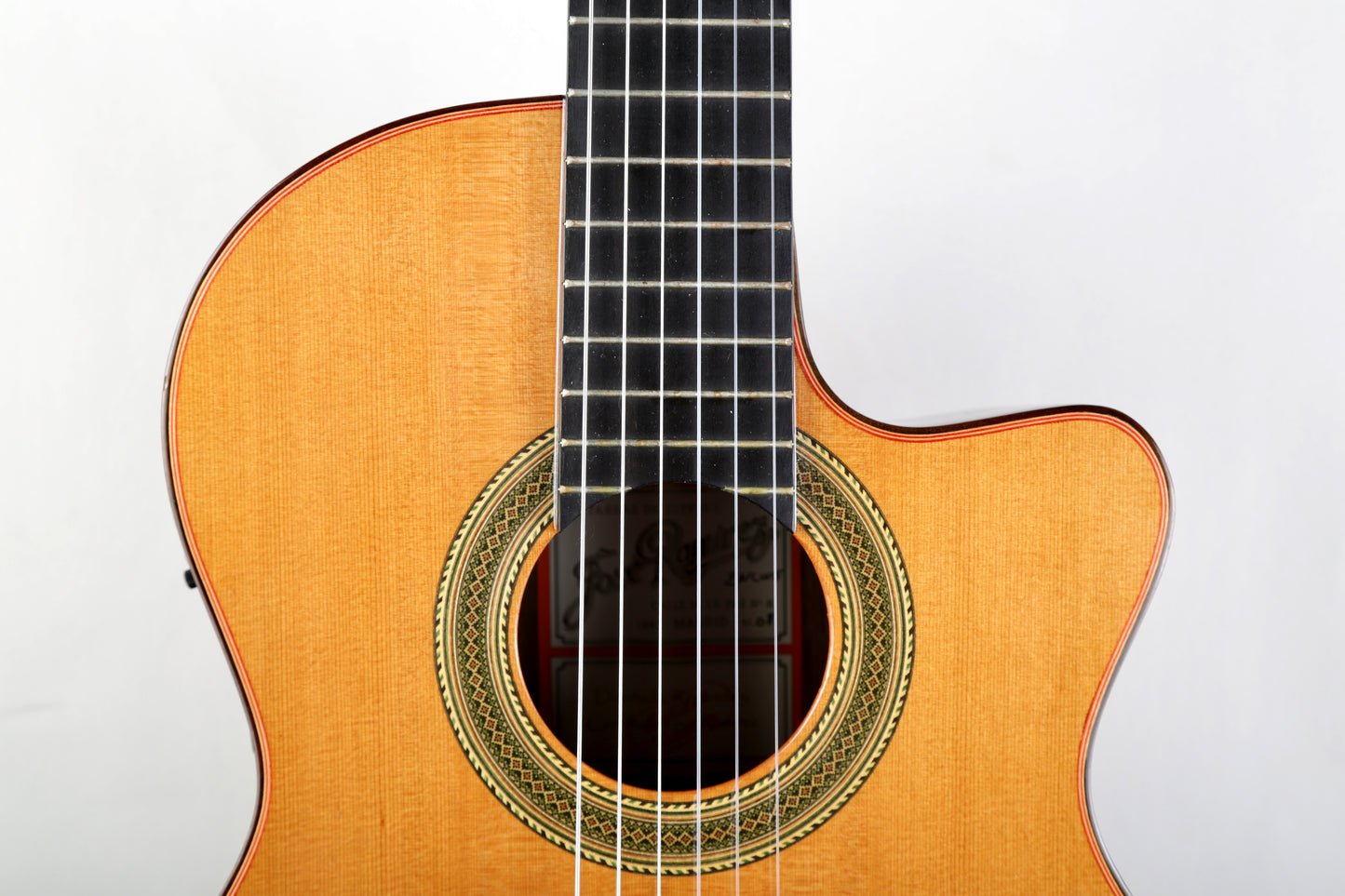 Jose Ramirez 2N-CWE Cutaway Nylon String Acoustic Electric Guitar Handmade in Spain 2008, Solid Cedar, IRW