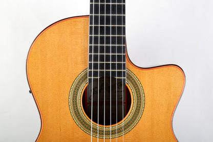 Jose Ramirez 2N-CWE Cutaway Nylon String Acoustic Electric Guitar Handmade in Spain 2008, Solid Cedar, IRW