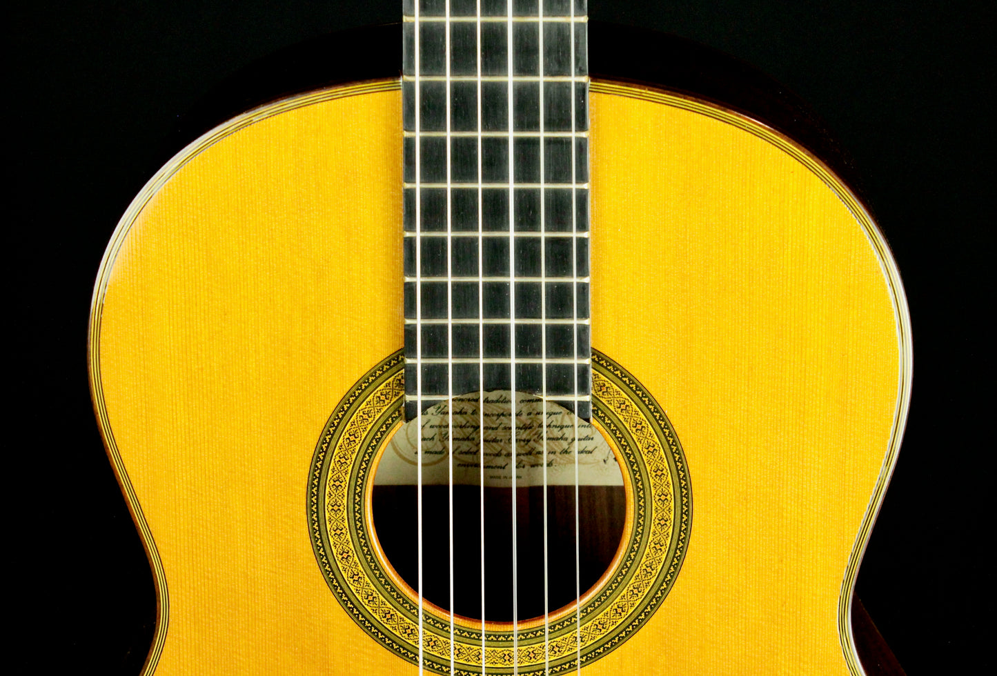 Yamaha GC-5S Concert Classical Guitar 1976 Solid Cedar Signed by S. Harada