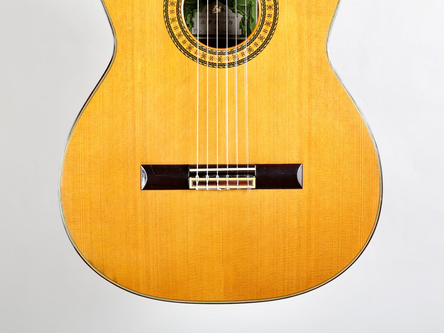 Aria AC-30 Concert Classical Guitar Solid Cedar, IRW Back and Sides Japan 1970s