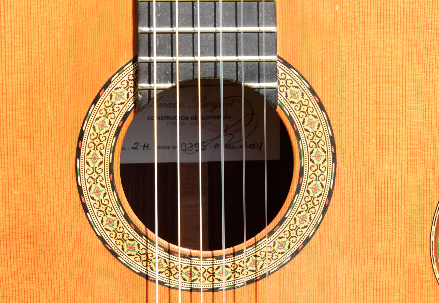 Amalio Burguet 2M Handmade Classical Guitar Spain 2001