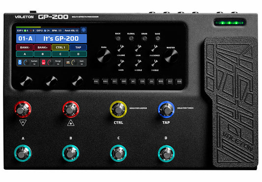 Valeton GP-200 Guitar Multi-Effects Processor HD Amp Modeling USB Interface (Open Box)