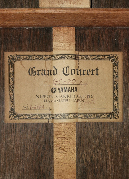 Yamaha GC-20 Concert Classical Guitar Handmade by Toshiro Kato