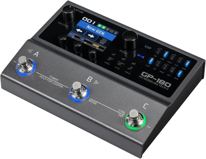 Valeton GP-180 Multi Effects Guitar Processor Pedal, Built-in Battery