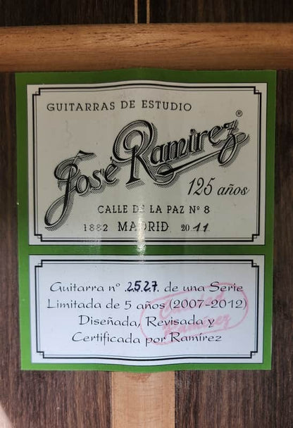 Jose Ramirez Limited Edition 125 Años Classical Guitar Spain 2011