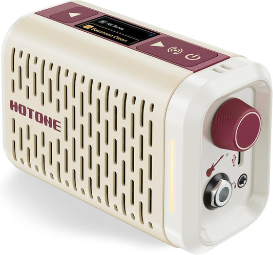 Hotone Pulze Mini Portable Guitar Amp with Bluetooth, Drum Machine