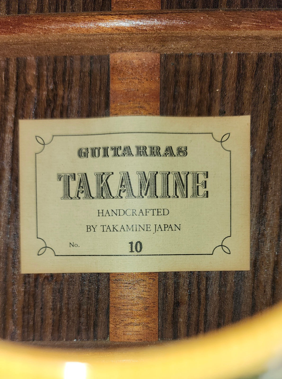 Takamine No 10 Handmade Concert Classical Guitar Japan