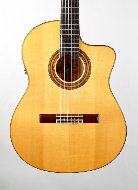 Aria A-58CWE/M Nylon String Acoustic Guitar Cutaway with Electronics