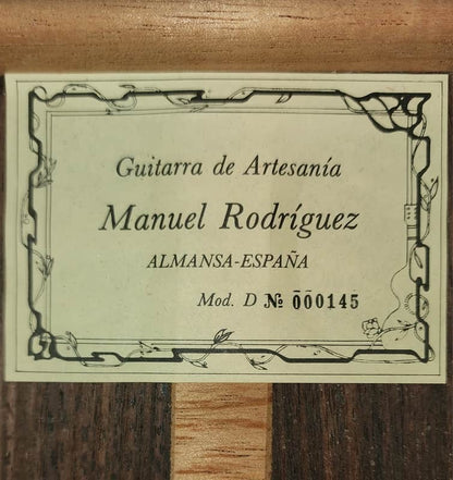 Manuel Rodriguez Model D Handmade Classical Guitar #145