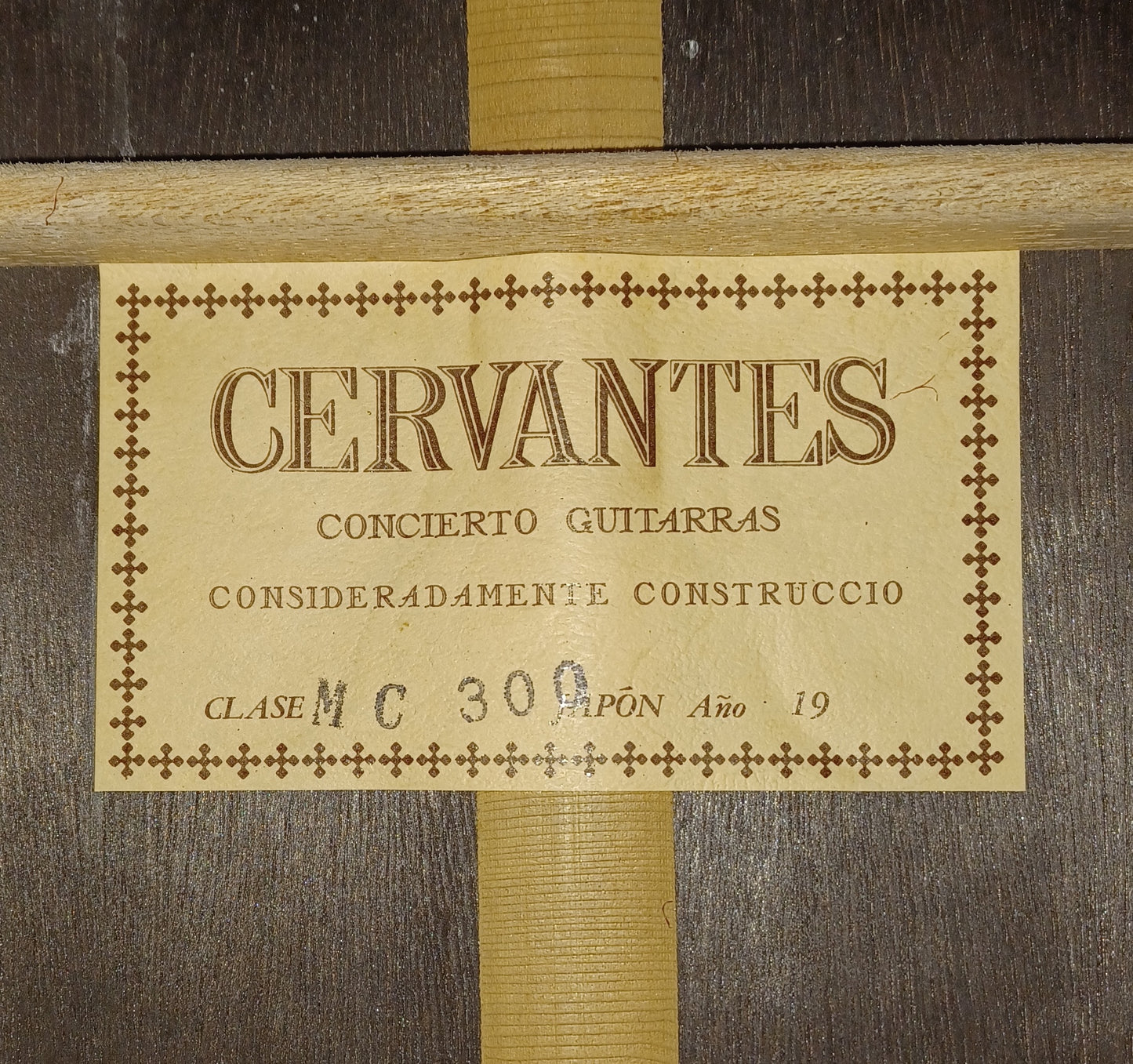 Cervantes MC-300 Concert Classical Guitar Japan 1980s