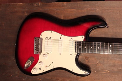 Fender Strat Plus Ultra Crimson Frost AAA Flame Maple Top 1990