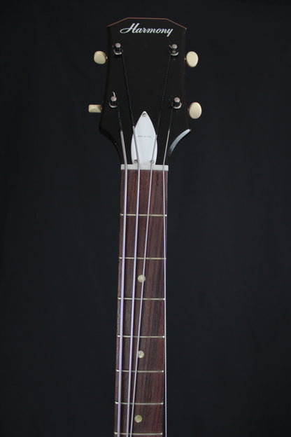 Harmony H22/1 Hollowbody Double Cutaway Bass Sunburst 1970s