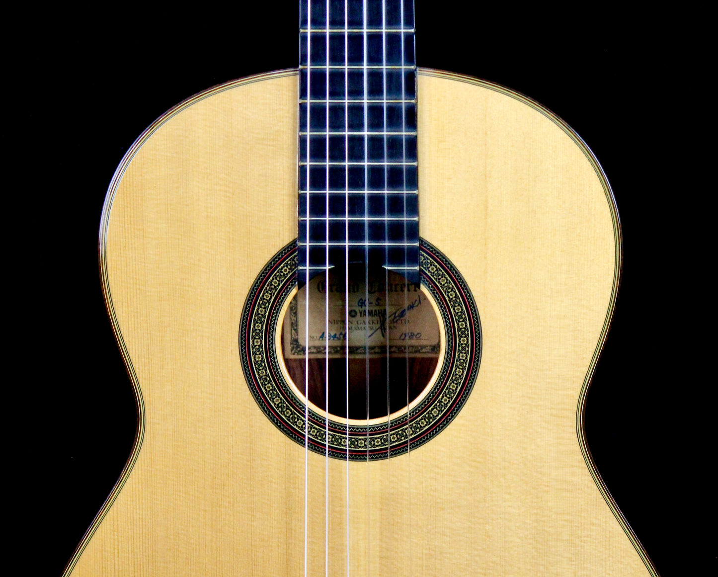 Yamaha GC-5 Concert Classical Guitar Signed by Ezaki 1980 Solid Spruce, Indian Rosewood