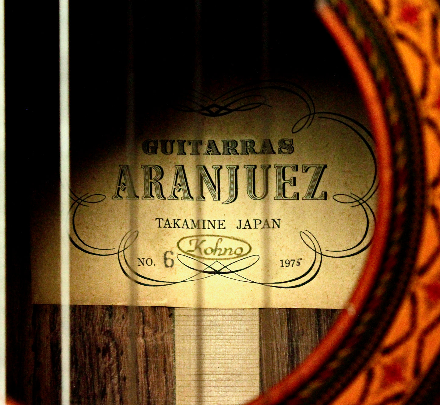 Takamine Aranjuez No 6 Kohno Top Solid Cedar 1975 Handmade Classical Guitar Japan