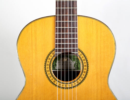 Aria AC-30 Concert Classical Guitar Solid Cedar, IRW Back and Sides Japan 1970s