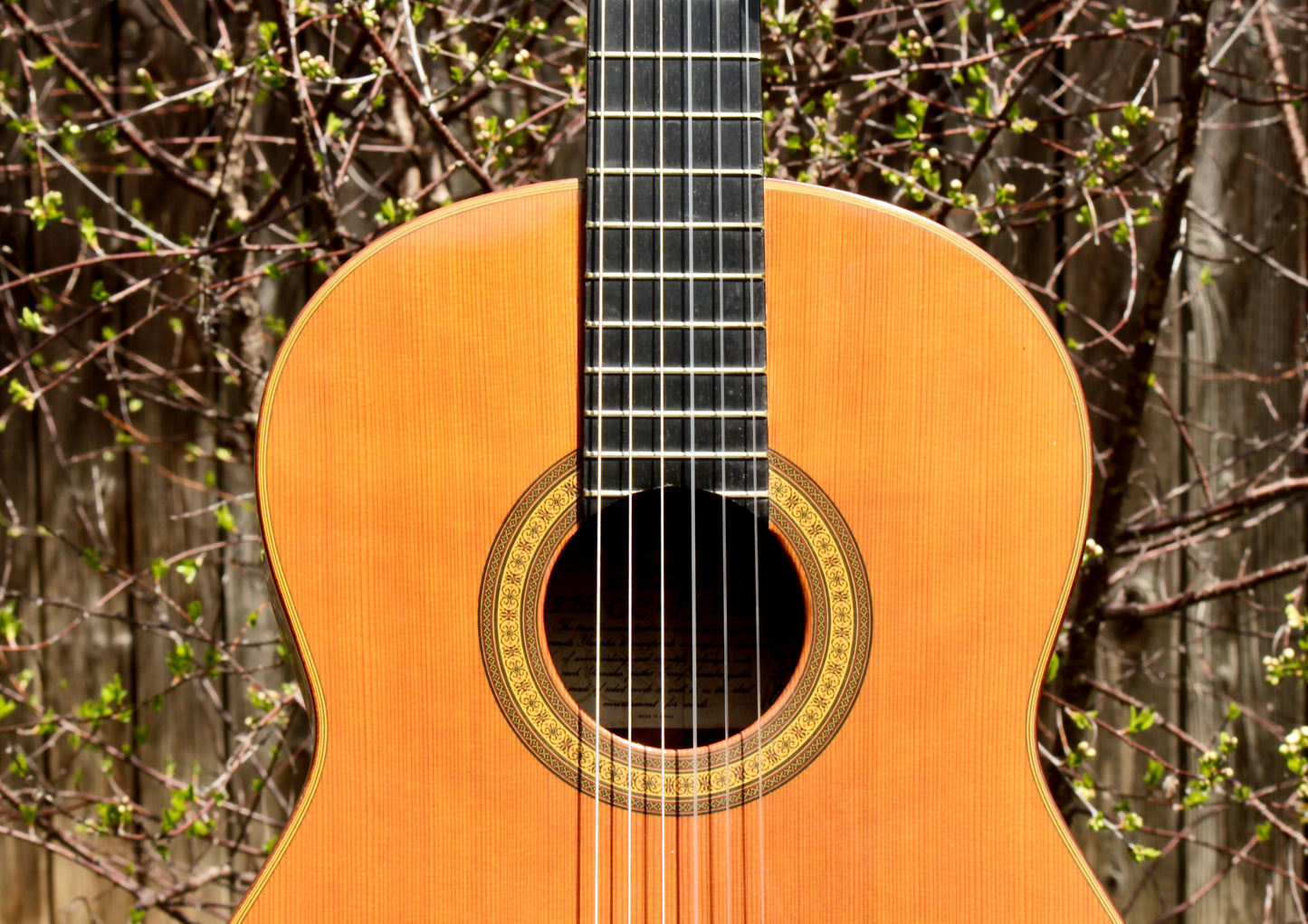 Yamaha GC-7S Handmade Concert Classical Guitar, Signed by Shuhiro Harada, Solid Cedar, IRW 1976
